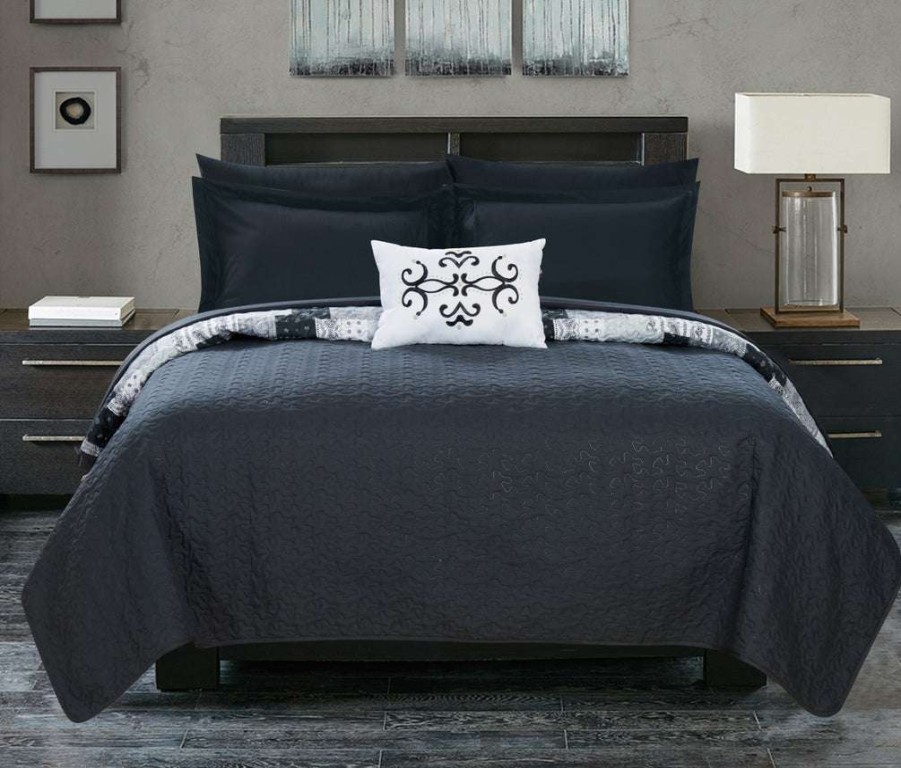 Quilt Set * | Sale Merchandise Eliana Quilt Set Black