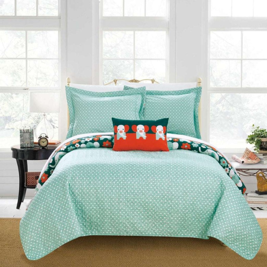 Quilt Set * | With A Discount 50% Elephant Marsh Quilt Set Multi Color