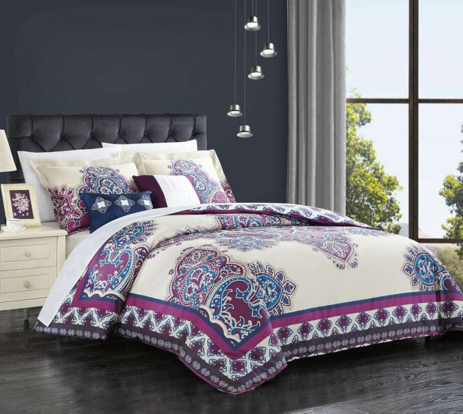 Comforter Set * | Online Store Mazal Comforter Set Pink