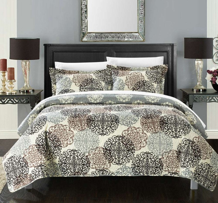 Quilt Set * | Great Reduction In Price Kelsie Quilt Set Beige