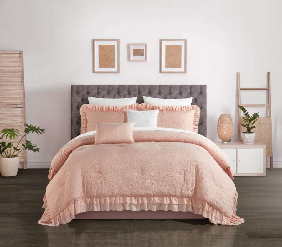 Comforter Set * | Discounts Kensley Comforter Set Pink