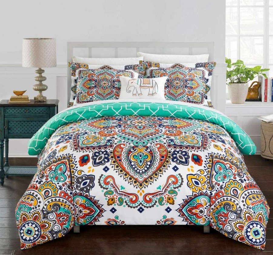 Duvet Set * | For Sale Karen Duvet Cover Set Aqua