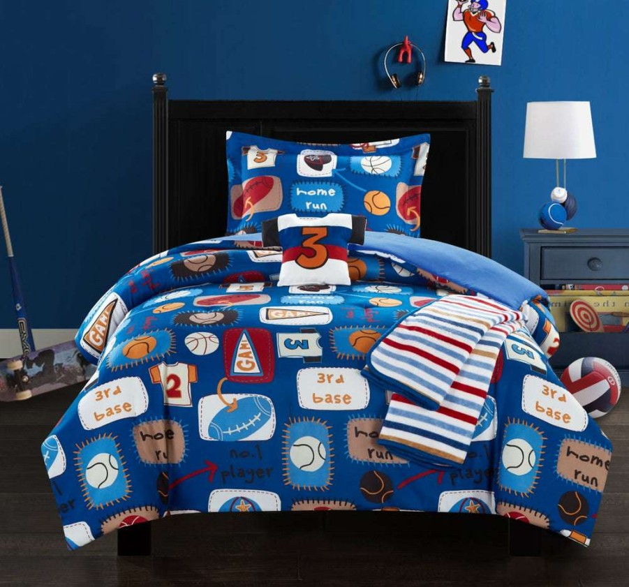 Comforter Set * | 50% Off Sport Camp Comforter Set Blue