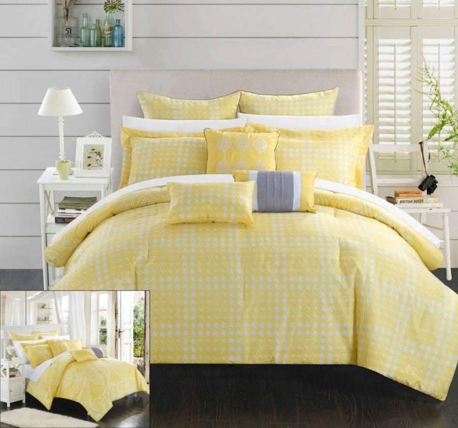 Comforter Set * | Reasonable Price Sicily Comforter Set Yellow