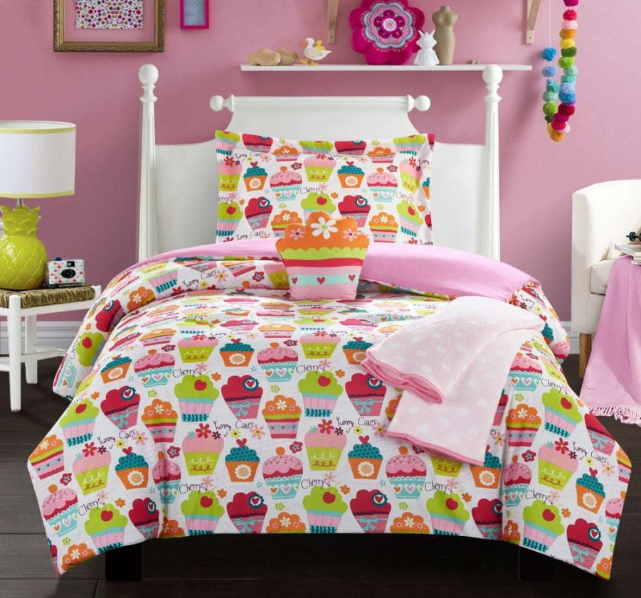 Comforter Set * | Exactly Discount Tasty Muffin Comforter Set Pink