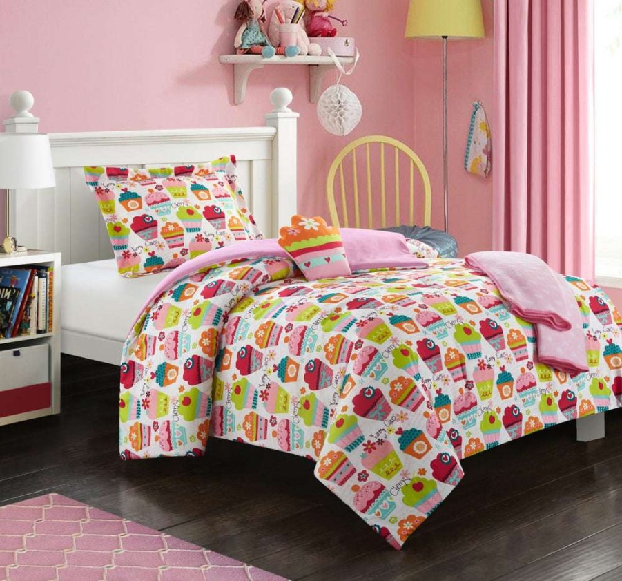 Comforter Set * | Exactly Discount Tasty Muffin Comforter Set Pink