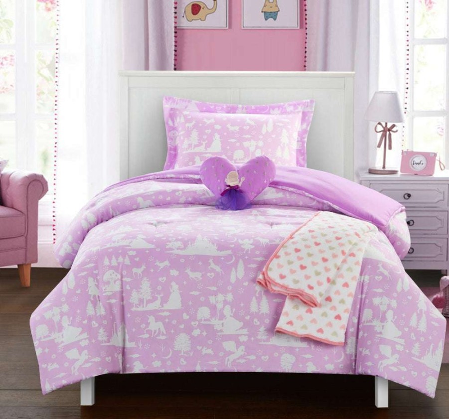 Comforter Set * | Cheap Online Excalibur Comforter Set Lavender