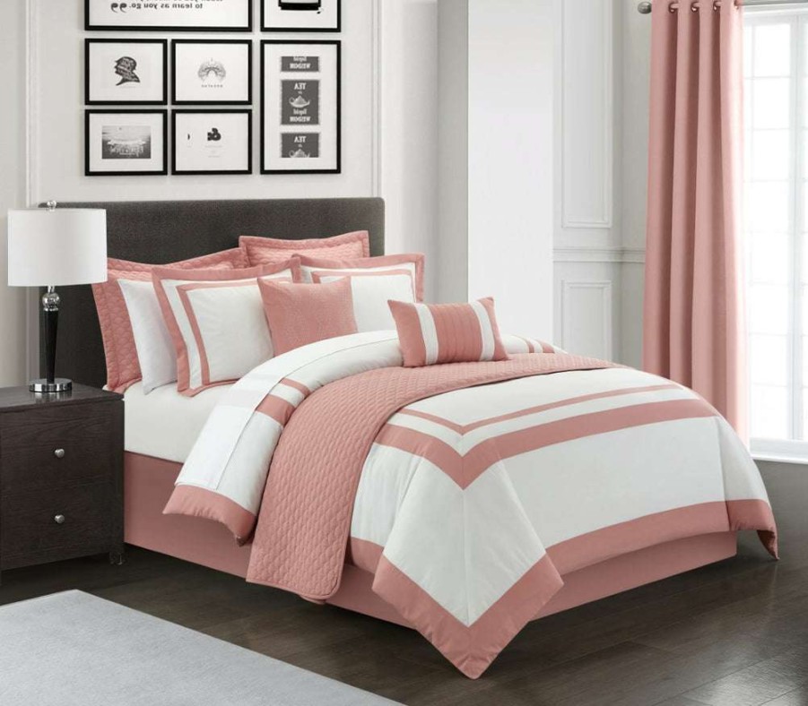 Comforter Set * | At The Best Price Hortense Comforter Set Pink