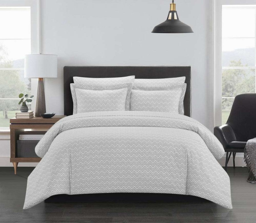 Duvet Set * | Offering Discounts Blaine Gray 3 Piece Duvet Set Grey