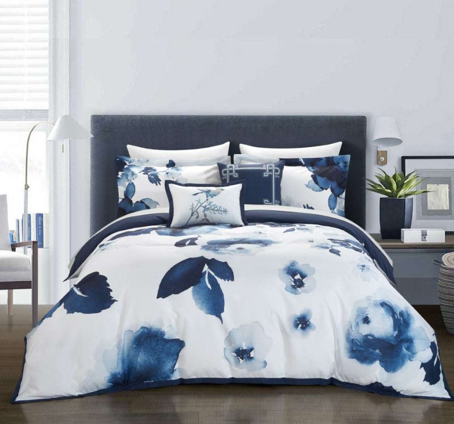 Comforter Set * | Limited Edition Brookfield Garden Comforter Set Blue