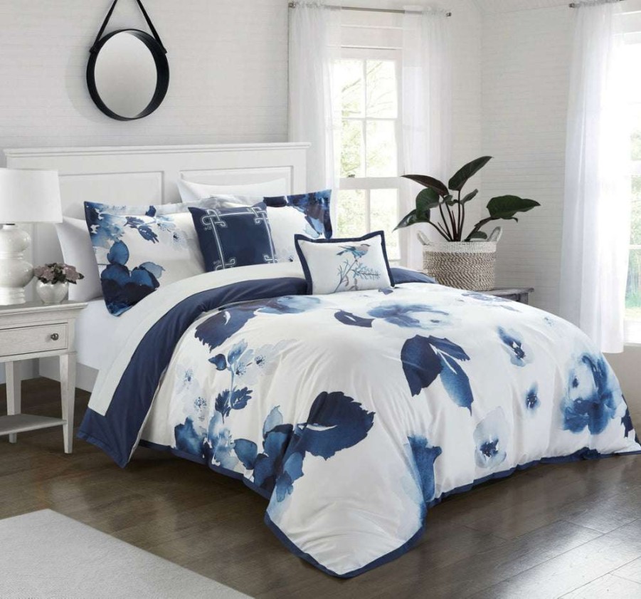 Comforter Set * | Limited Edition Brookfield Garden Comforter Set Blue