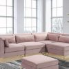 Sofa * | Promotion Girardi Modular Sectional Sofa Pink