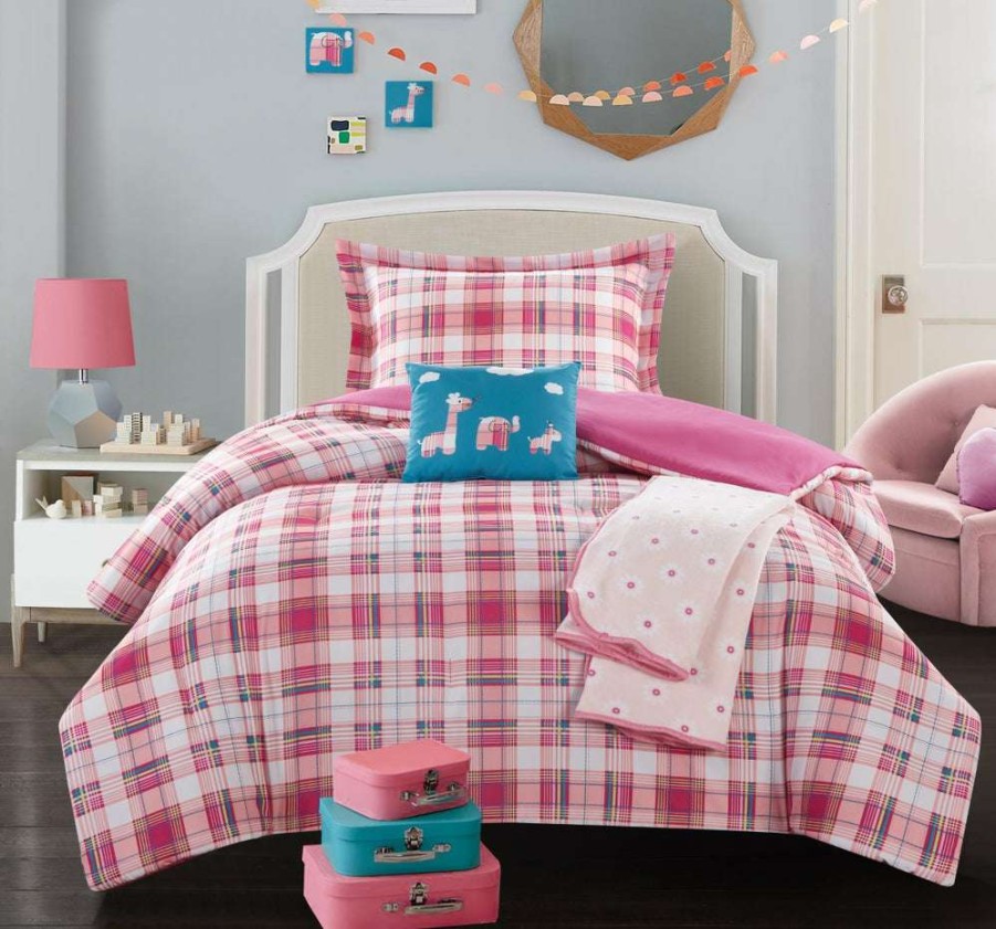 Comforter Set * | Cheap Online Jenna Comforter Set Pink