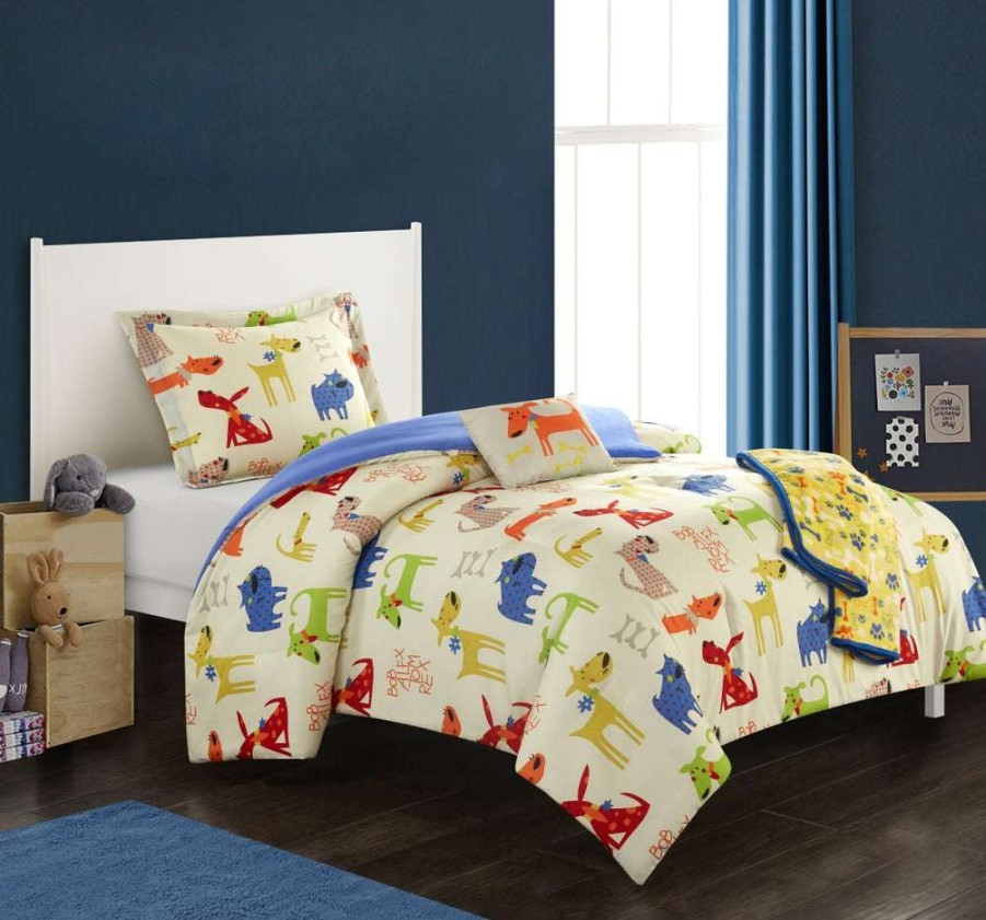 Comforter Set * | At The Best Price Pet Land Comforter Set Blue