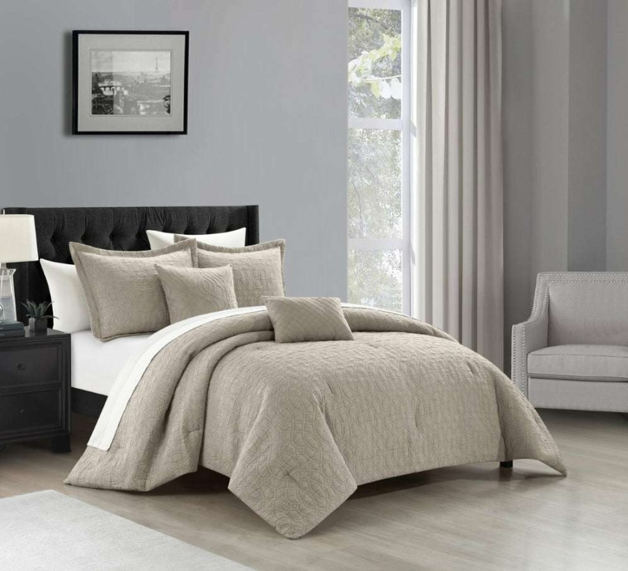 Comforter Set * | Cheap Online New York & Company Trinity 5 Piece Comforter Set