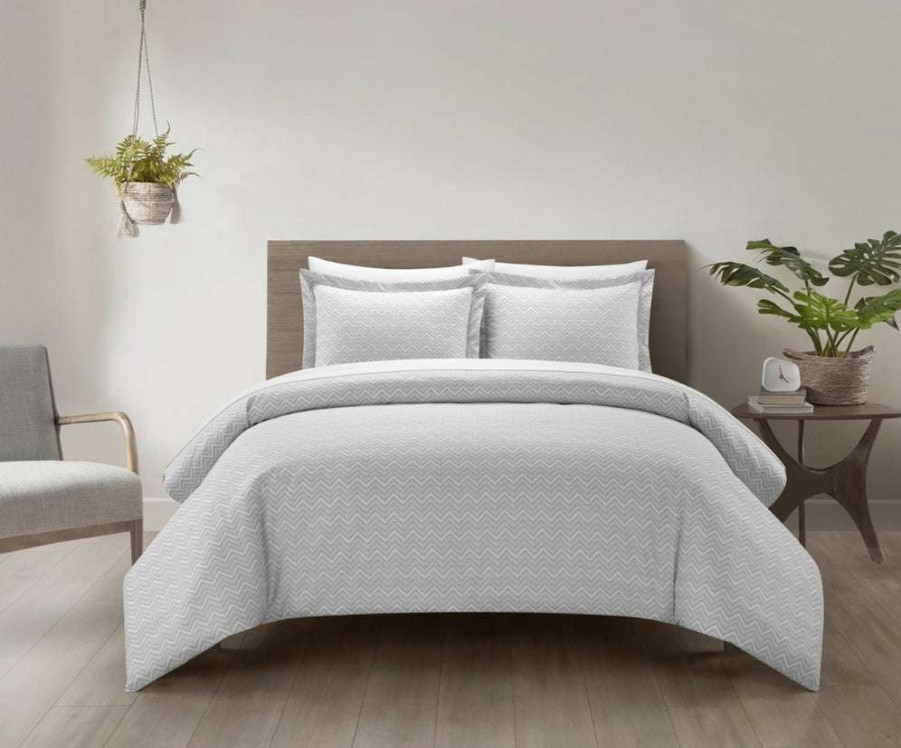 Duvet Set * | Best Price Guaranteed Blaine Gray 7 Piece Duvet Set Grey