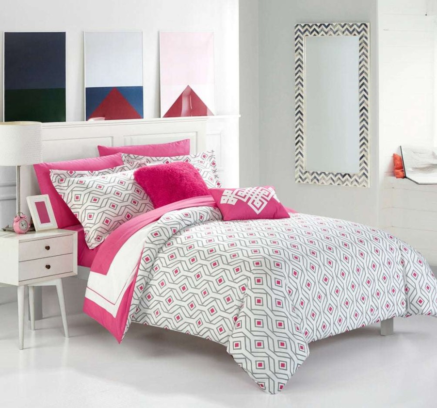 Comforter Set * | For Sale Beckham Comforter Set Pink