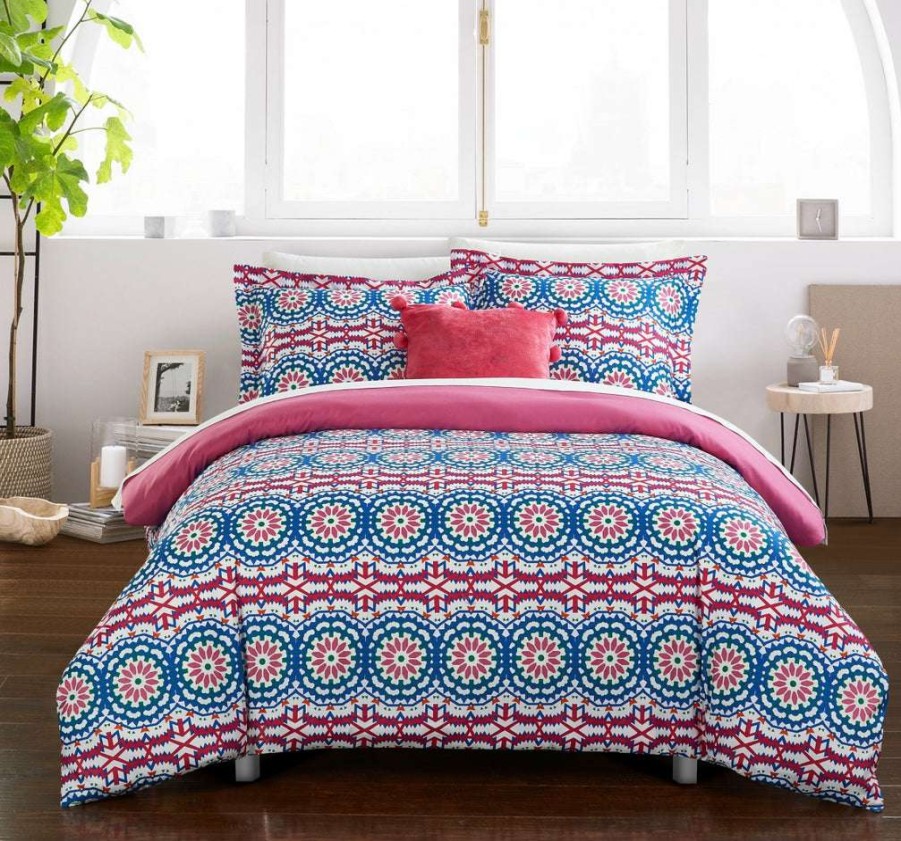 Duvet Set * | Cheap Online Gavin Duvet Cover Set Fuschia