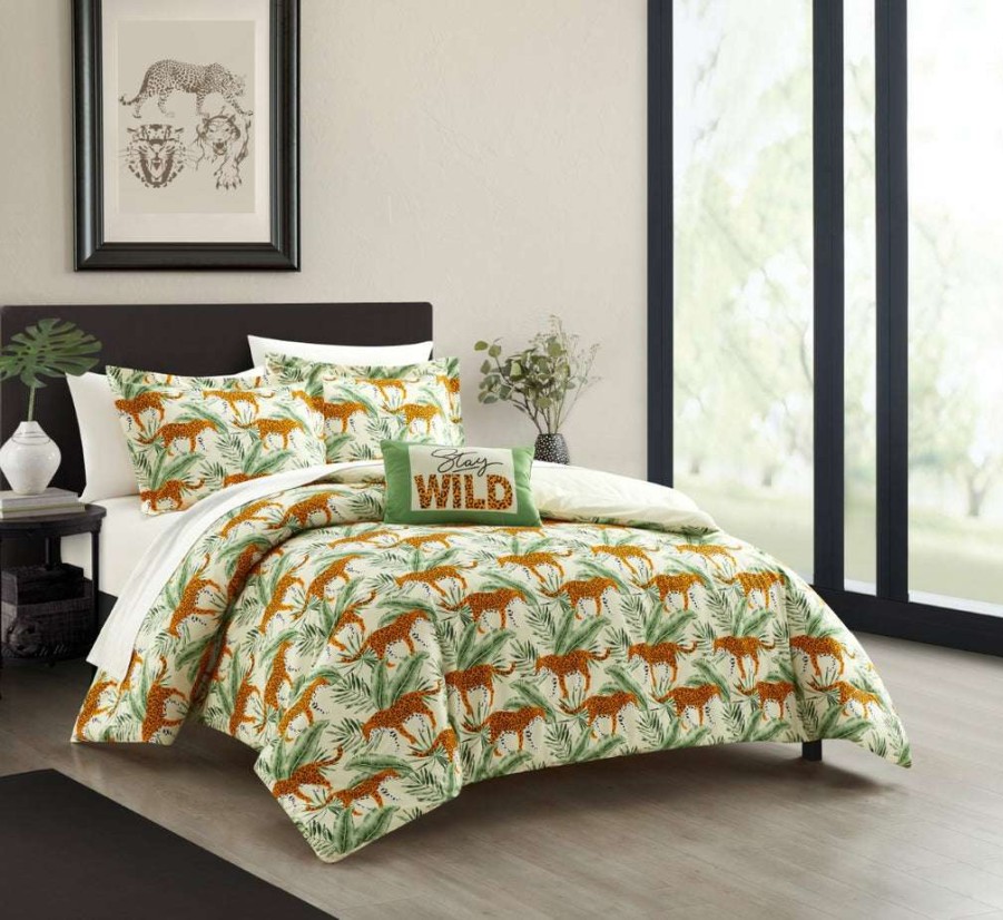 Comforter Set * | Sale Merchandise New York & Company Safari 4 Piece Comforter Set