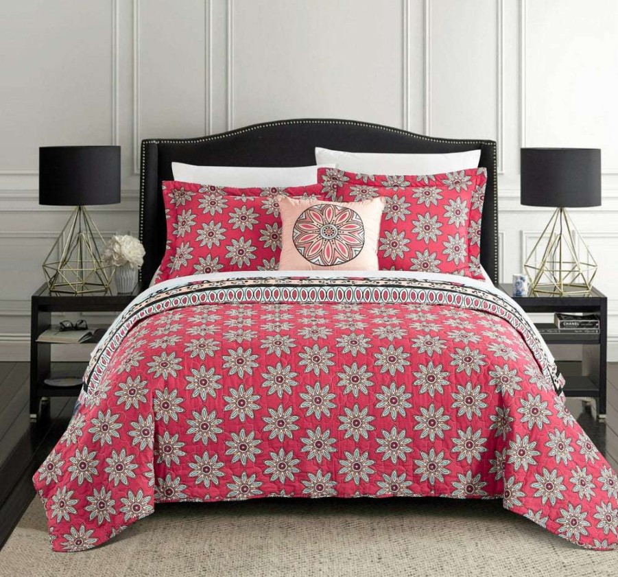 Quilt Set * | Bargain Sale Collin Quilt Set Pink