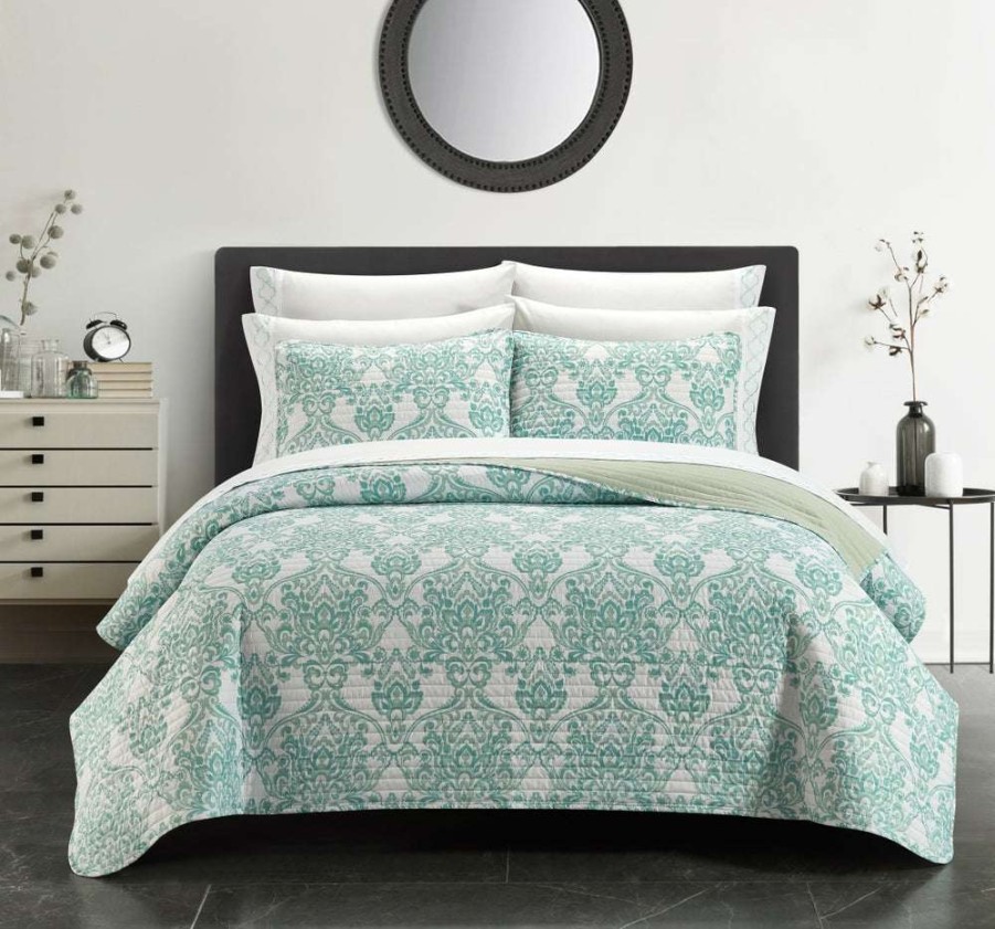 Quilt Set * | With A Discount 50% Bassein Quilt Set Sage Green