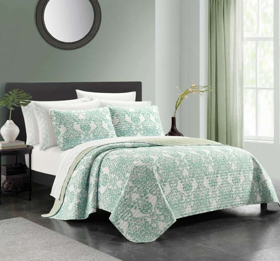 Quilt Set * | With A Discount 50% Bassein Quilt Set Sage Green