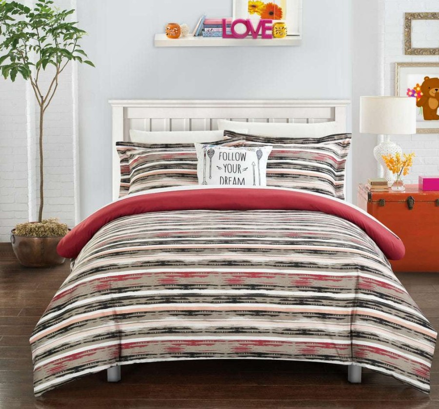 Duvet Set * | Lower Selling Prices Karan Duvet Cover Set Pink