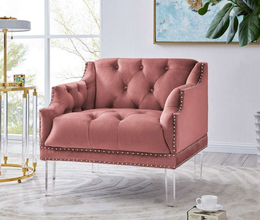 Chair * | Bargain Sale Elsa Club Chair Pink