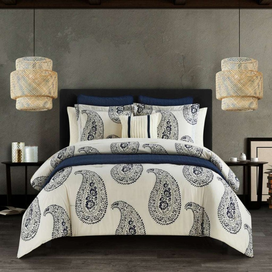 Comforter Set * | Hot Sale Maison Comforter Set Navy