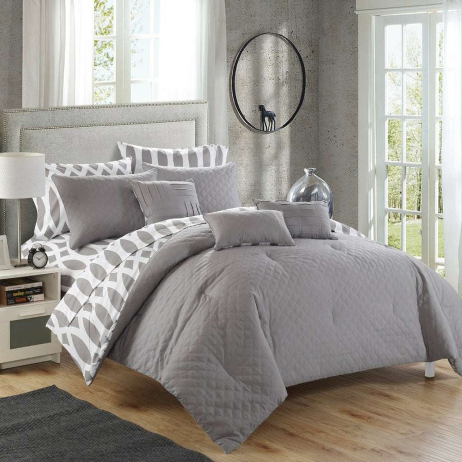 Comforter Set * | Discount Sale Holland Comforter Set Grey