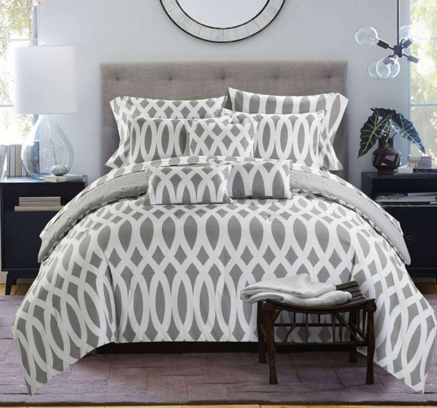 Comforter Set * | Discount Sale Holland Comforter Set Grey