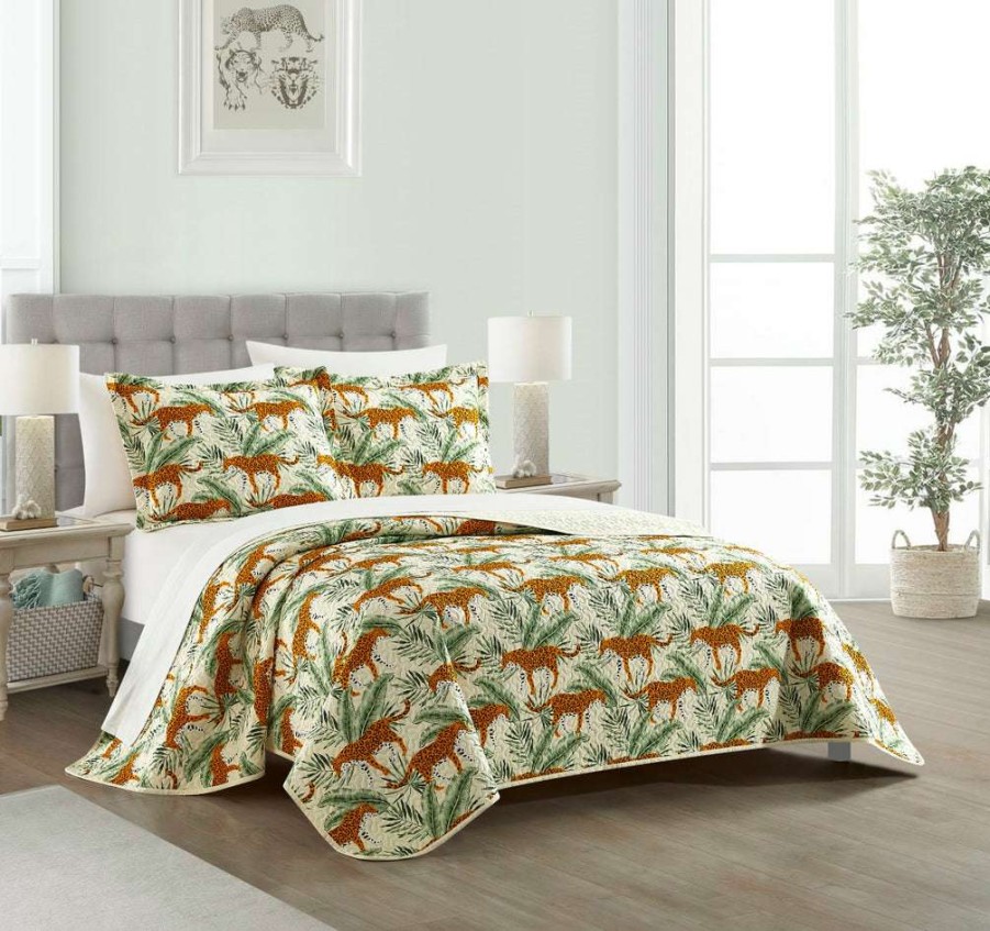 Quilt Set * | Best Sale New York & Company Wild Safari 7 Piece Quilt Set