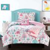 Comforter Set * | With A Discount 50% Elephant Garden Comforter Set Pink