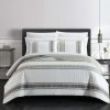 Quilt Set * | Reduction In Price Medici Quilt Set Grey-White